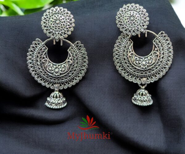 Oxidised Jhumka Earring For Women